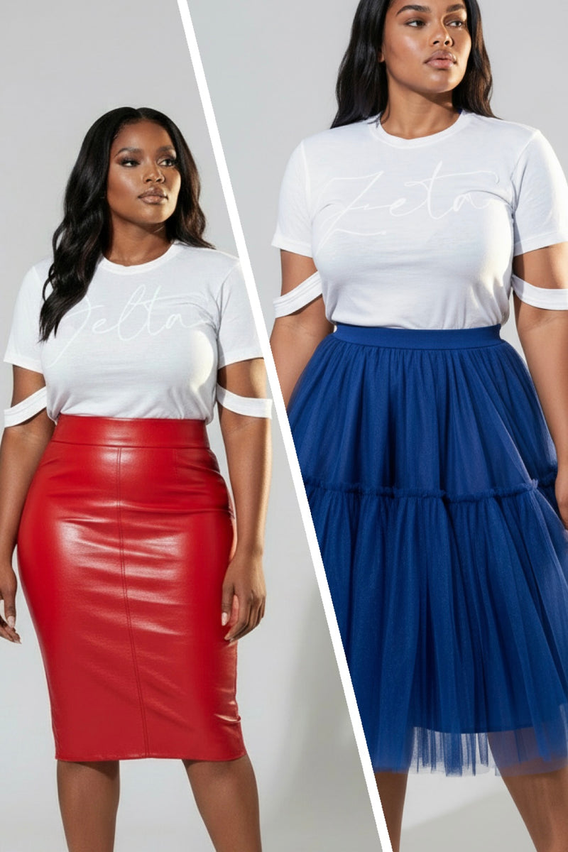 Whiteout Cutout Sleeve Top